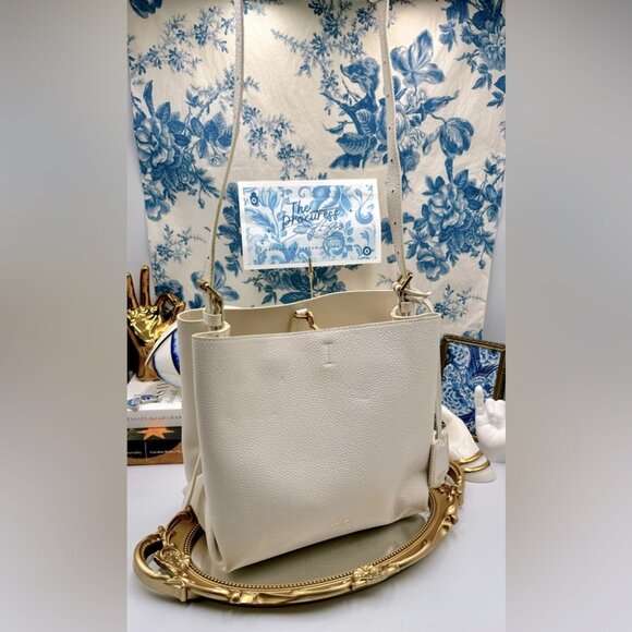 🆕 OROTON 🧿 NOWT Margot Hobo Shoulder Bag, Ivory - Picture 2 of 16